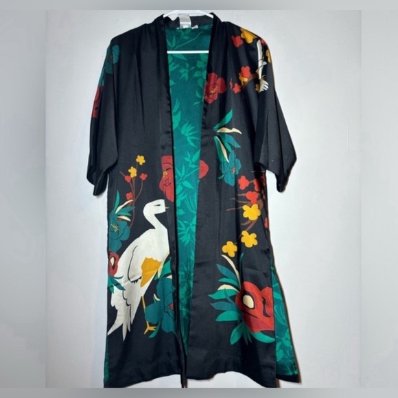 Chicos Nature Print reversible  Kimono size XXS-XS - Picture 4 of 11